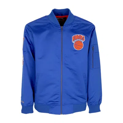 Mitchell & Ness Men's Bomber Jacket Nba Lightweight Satin Bomber Neykni Original Team Colors