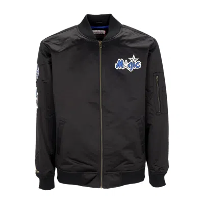 Mitchell & Ness Men's Bomber Jacket Nba Lightweight Satin Bomber Orlmag Original Team Colors