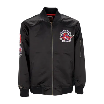 Mitchell & Ness Men's Bomber Jacket Nba Lightweight Satin Bomber Torrap Original Team Colors