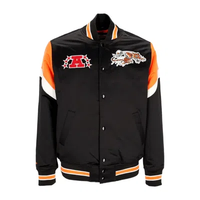 Mitchell & Ness Men's Bomber Jacket Nfl Heavyweight Satin Jacket Cinben Original Team Colors