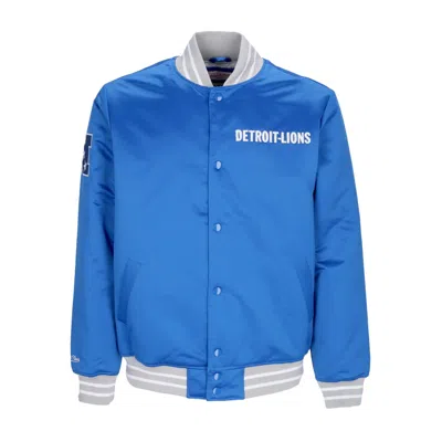 Mitchell & Ness Men's Bomber Jacket Nfl Heavyweight Satin Jacket Detlio Original Team Colors