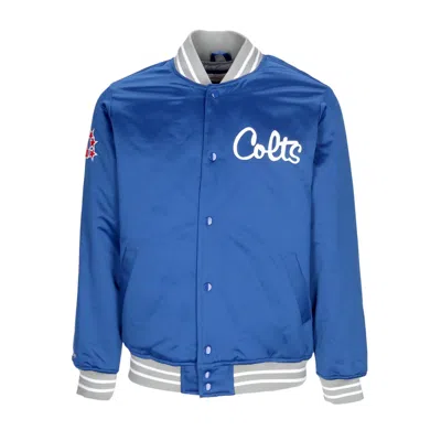 Mitchell & Ness Men's Bomber Jacket Nfl Heavyweight Satin Jacket Indcol Original Team Colors