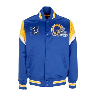 Mitchell & Ness Men's Bomber Jacket Nfl Heavyweight Satin Jacket Losram Original Team Colors