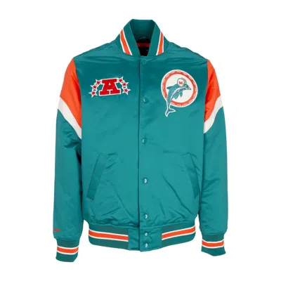 Mitchell & Ness Men's Bomber Jacket Nfl Heavyweight Satin Jacket Miadol Original Team Colors