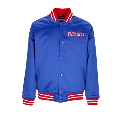 Mitchell & Ness Men's Bomber Jacket Nfl Heavyweight Satin Jacket Neepat Original Team Colors