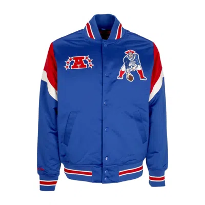 Mitchell & Ness Men's Bomber Jacket Nfl Heavyweight Satin Jacket Neepat Original Team Colors