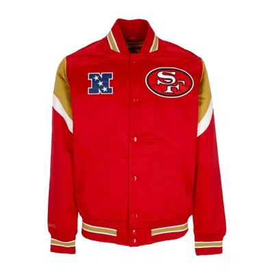 Mitchell & Ness Men's Bomber Jacket Nfl Heavyweight Satin Jacket Saf49e Original Team Colors