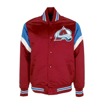 Mitchell & Ness Men's Bomber Jacket Nhl Heavyweight Satin Jacket Colava Original Team Colors