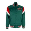 Mitchell & Ness Men's Bomber Jacket Nhl Heavyweight Satin Jacket Minwil Original Team Colors In Original Team Colors