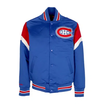 Mitchell & Ness Men's Bomber Jacket Nhl Heavyweight Satin Jacket Moncan In Original Team Colors