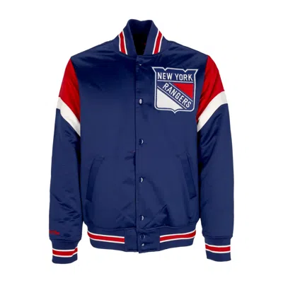 Mitchell & Ness Men's Bomber Jacket Nhl Heavyweight Satin Jacket Neyran In Original Team Colors