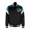 Mitchell & Ness Men's Bomber Jacket Nhl Heavyweight Satin Jacket Sajsha Original Team Colors In Original Team Colors