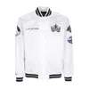 Mitchell & Ness Men's Bomber Jacket Nhl Hometown Lw Satin Jacket Loskin In White
