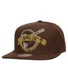 Mitchell & Ness Men's Brown San Diego Padres Double Up Snapback Hat In Brown