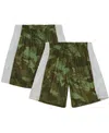 Mitchell & Ness Men's Camo Utah Jazz 1998-99 Hardwood Classics Ghost Green Swingman Shorts In Camo