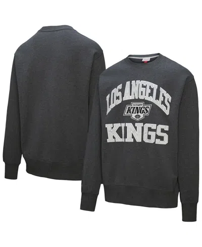 Mitchell & Ness Charcoal Los Angeles Kings Playoff Win Fleece Pullover Sweatshirt