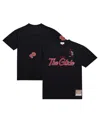 Mitchell & Ness Men's Clyde Drexler Black Portland Trail Blazers Premium Nickname T-shirt In Black
