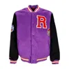 Mitchell & Ness Men's College Jacket Nba Team Legacy Varsity Jacket Torrap In Purple/black