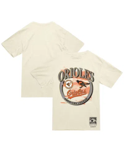Mitchell & Ness Cream Baltimore Orioles Crown Jewels T-shirt