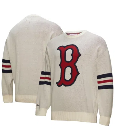 Mitchell & Ness Cream Boston Red Sox Retro Pullover Sweater