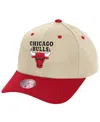 Mitchell & Ness Mitchell Ness Men's Cream Chicago Bulls Game On Two-tone Pro Crown Adjustable Hat In Cream
