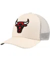Mitchell & Ness Men's Cream Chicago Bulls Trucker Adjustable Hat In Cream