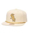 Mitchell & Ness Men's Cream Chicago White Sox Golden Ivory Snapback Hat In Cream