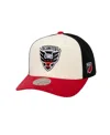 Mitchell & Ness Men's Cream D.c. United Brushed Off Pro Crown Snapback Hat