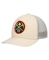 Mitchell & Ness Men's Cream Denver Nuggets Trucker Adjustable Hat In Cream