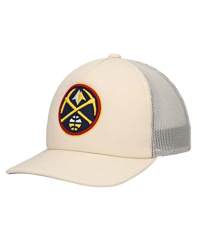 Mitchell & Ness Men's Cream Denver Nuggets Trucker Adjustable Hat