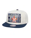 Mitchell & Ness Men's Cream Houston Astros Cooperstown Collection Speed Zone Snapback Hat In Cream