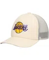 Mitchell & Ness Men's Cream Los Angeles Lakers Trucker Adjustable Hat In Cream