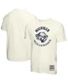 Mitchell & Ness Men's Cream Michigan Wolverines Vintage Tone T-shirt In Cream