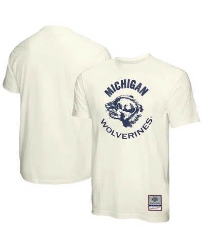 Mitchell & Ness Men's Cream Michigan Wolverines Vintage Tone T-shirt