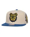 Mitchell & Ness Men's Cream North Carolina A&t Aggies Chainstitch Hook Logo Snapback Hat In Cream