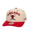 Mitchell & Ness Men's Cream/red Chicago Bulls 6x Nba Champions Soul Legacy Defined Snapback Hat In Cream,red