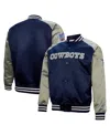 Mitchell & Ness Men's Deion Sanders Navy Dallas Cowboys Retired Player Graphic Full-zip Satin Jacket In Navy