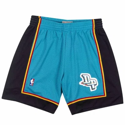 Mitchell & Ness Men's Detroit Pistons 98 Swingman Shorts In Teal In Blue
