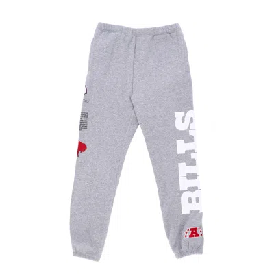 Mitchell & Ness Men's Fleece Tracksuit Pants Nfl Team Origins Fleece Pant Bufbil Gray Heather