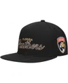 Mitchell & Ness Mitchell Ness Men's Florida Panthers Core Team Script 2.0 Snapback Hat In Black