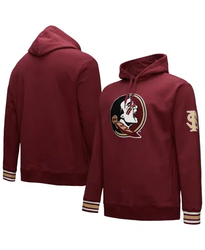 Mitchell & Ness Men's Garnet Florida State Seminoles Chainstitch Fleece Pullover Hoodie