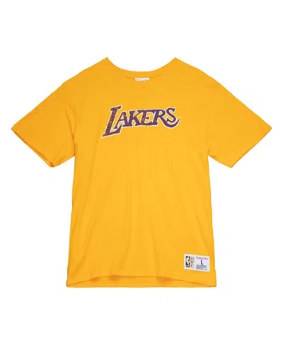 Mitchell & Ness Men's Gold Los Angeles Lakers Legendary Slub T-shirt