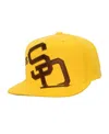 Mitchell & Ness Men's Gold San Diego Padres Big Time Coop Snapback Hat In Gold