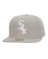 Mitchell & Ness Men's Gray Chicago White Sox Snapback Hat In Gray