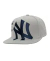 Mitchell & Ness Men's Gray New York Yankees Big Time Snapback Hat In Gray