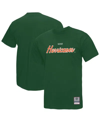 Mitchell & Ness Green Miami Hurricanes Elite Script T-shirt