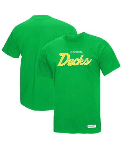 Mitchell & Ness Green Oregon Ducks Elite Script T-shirt