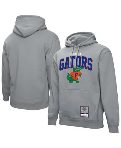Mitchell & Ness Heather Gray Florida Gators Classic Arch Pullover Hoodie