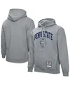 Mitchell & Ness Men's Heather Gray Penn State Nittany Lions Classic Arch Pullover Hoodie In Heather Gray