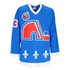 Mitchell & Ness Men's Hockey Jacket Nhl Dark Jersey 1992 No 13 Sundin Quenor Blue In Blue